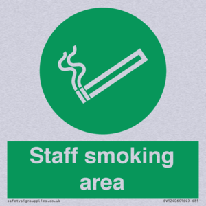 Staff smoking area